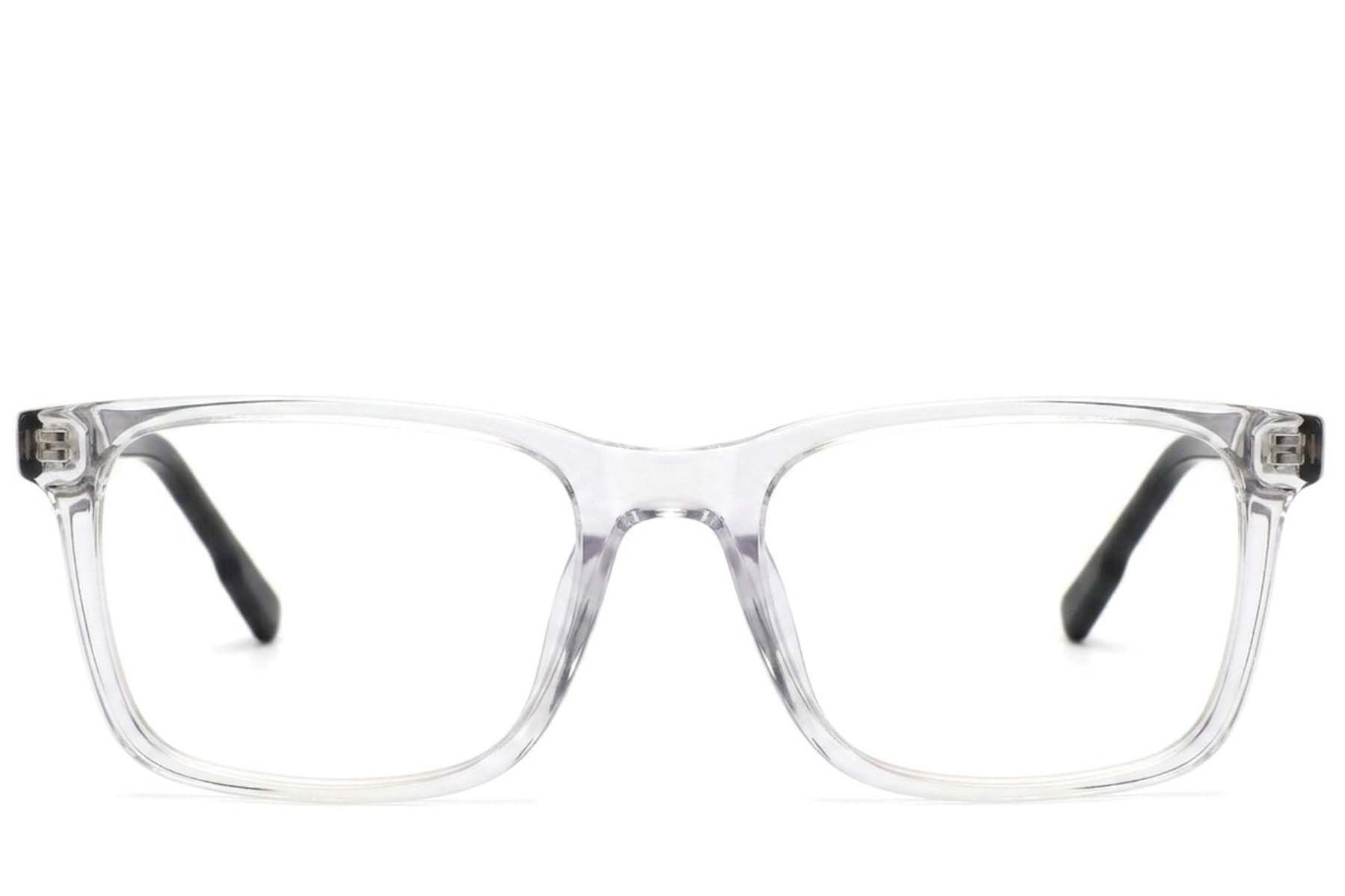 Verres rectangulaires en acétate transparent #BS2425-2078