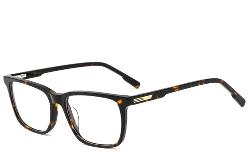 Lunettes rectangulaires en acétate écaille de tortue #BS2425-2079