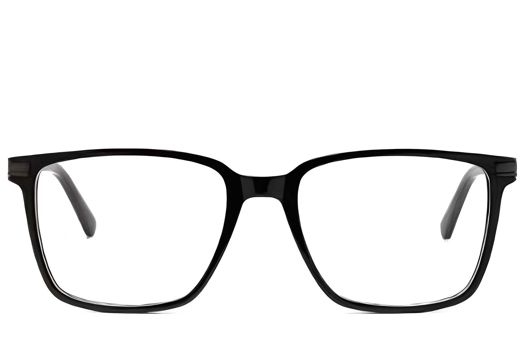 Vasos rectangulares de acetato negro #BS2425-2080