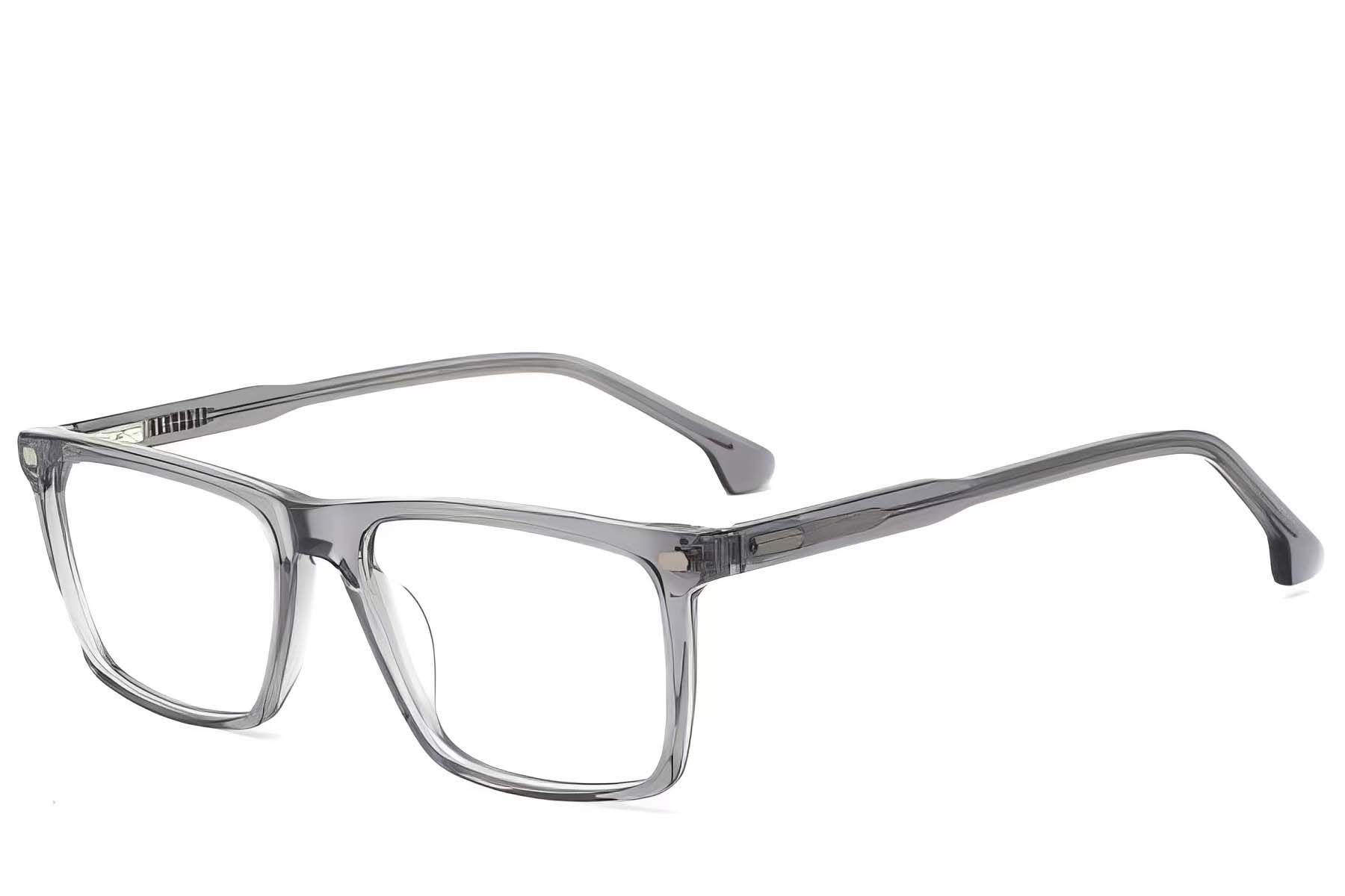Vasos rectangulares de acetato gris #BS2425-2082