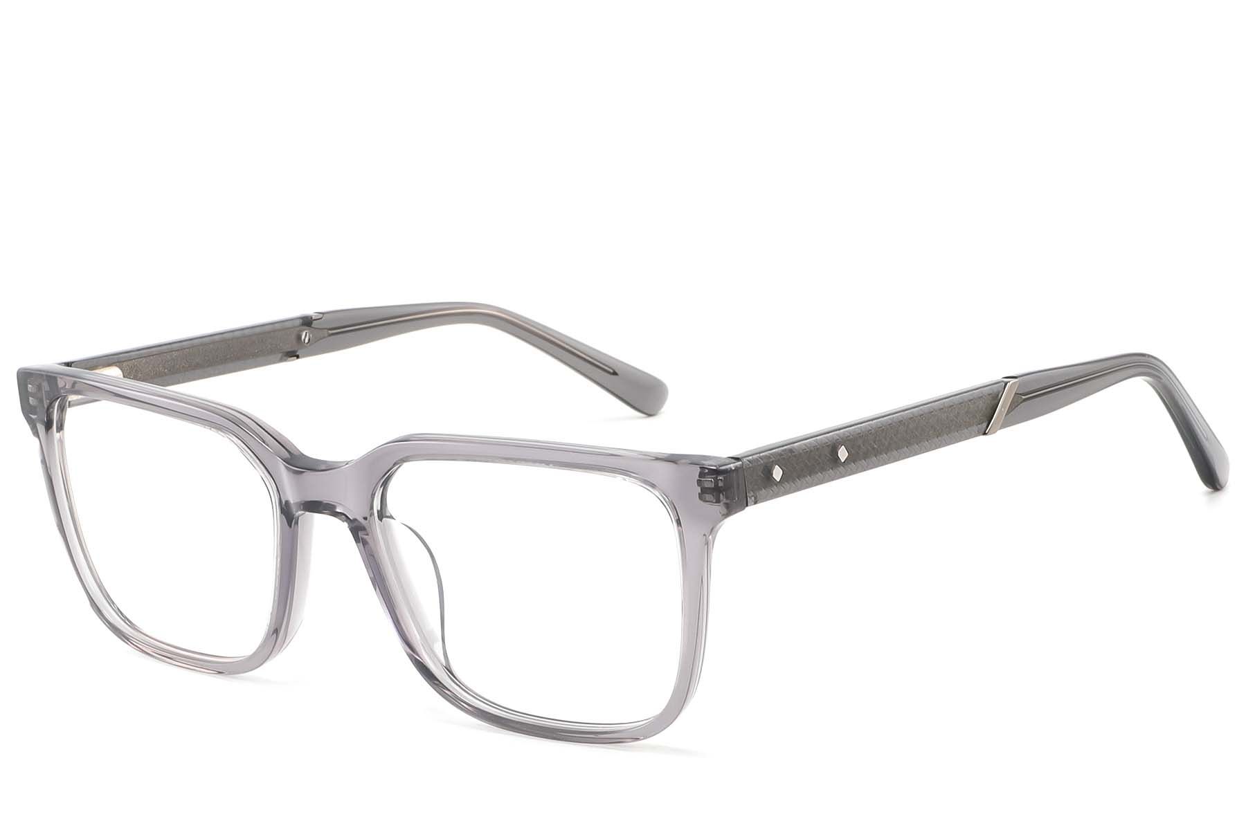 Vasos rectangulares de acetato gris #BS2425-2092