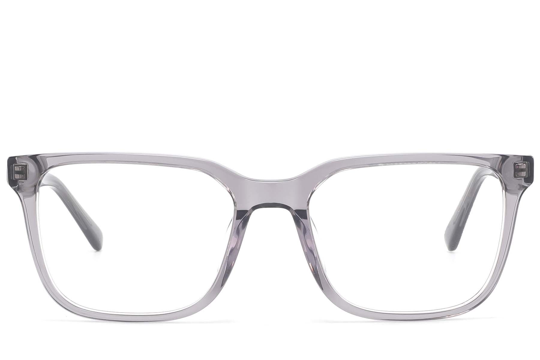 Vasos rectangulares de acetato gris #BS2425-2092