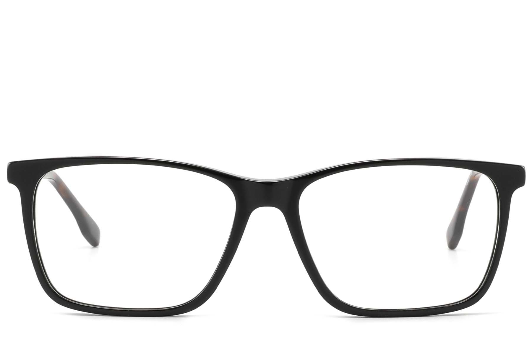 Rectangular Black Acetate Glasses #BS2425-2094