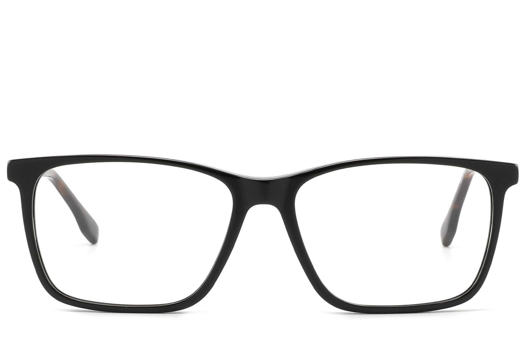 Vasos rectangulares de acetato negro #BS2425-2094