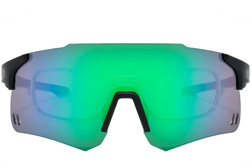 Gafas de sol de aviador de plástico negro #BS2426-0002