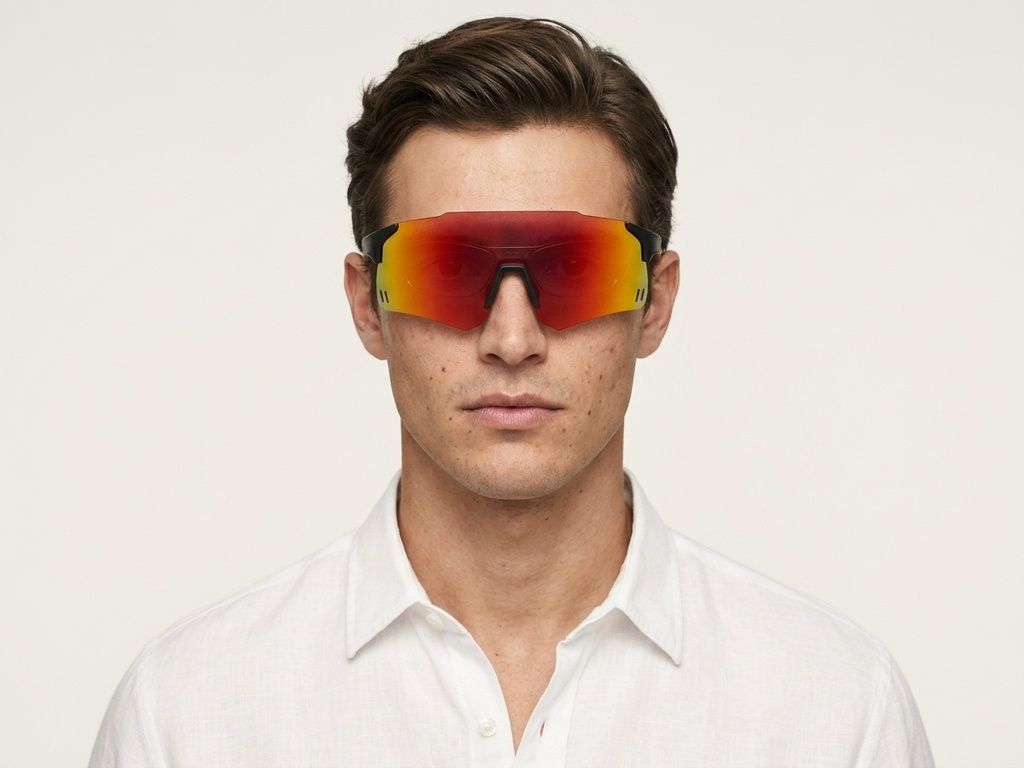 Piloten-Sonnenbrille aus schwarzem Kunststoff #BS2426-0003