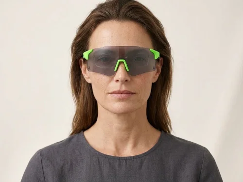 Gafas de sol de plástico verde aviador # BS2426-0006