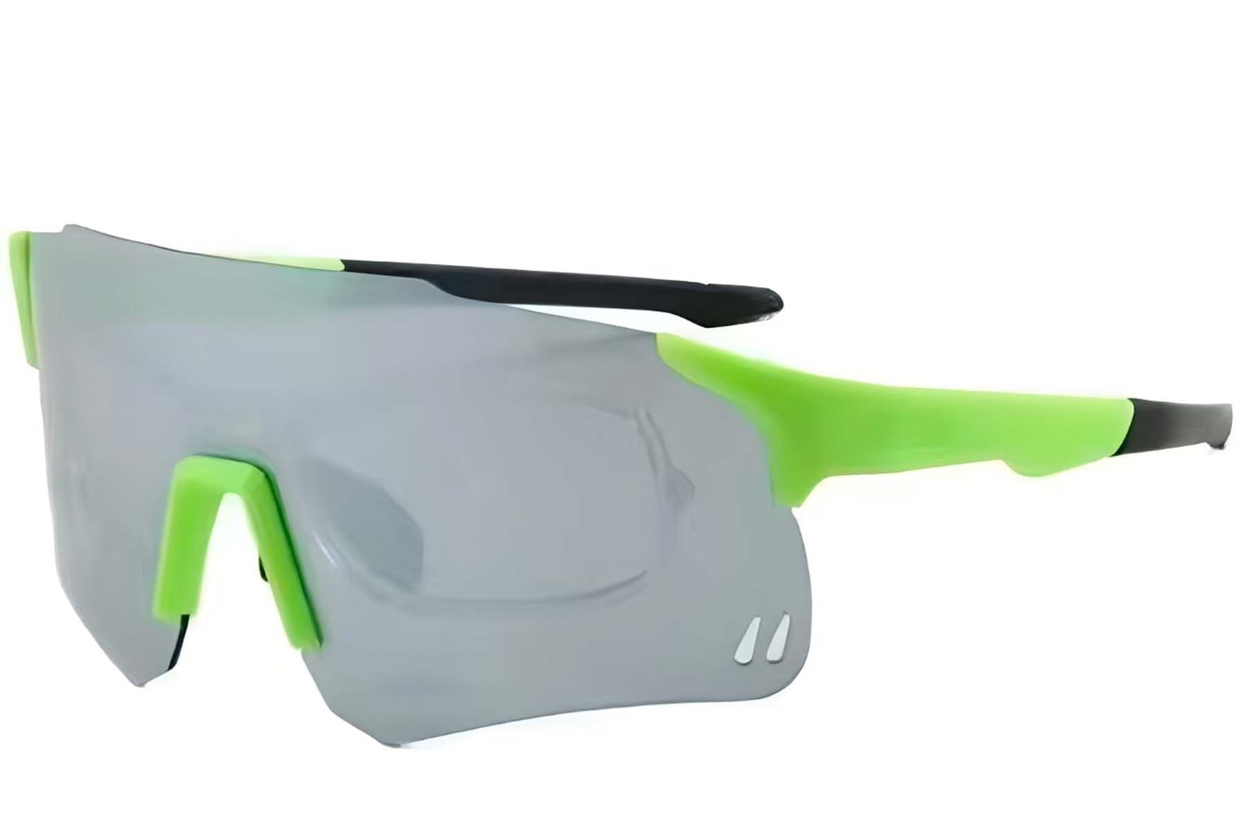 Aviator Green Plastic Sunglasses #BS2426-0006