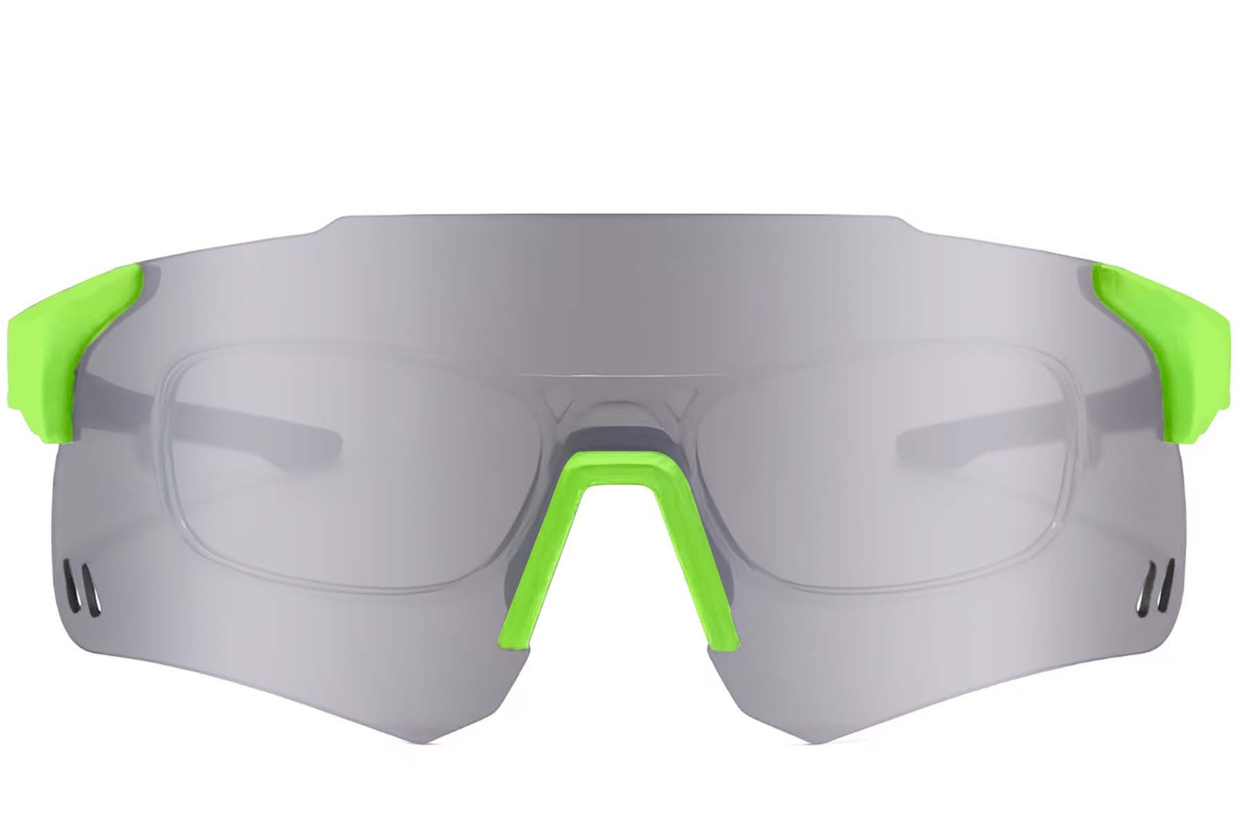 Aviator Green Plastic Sunglasses #BS2426-0006