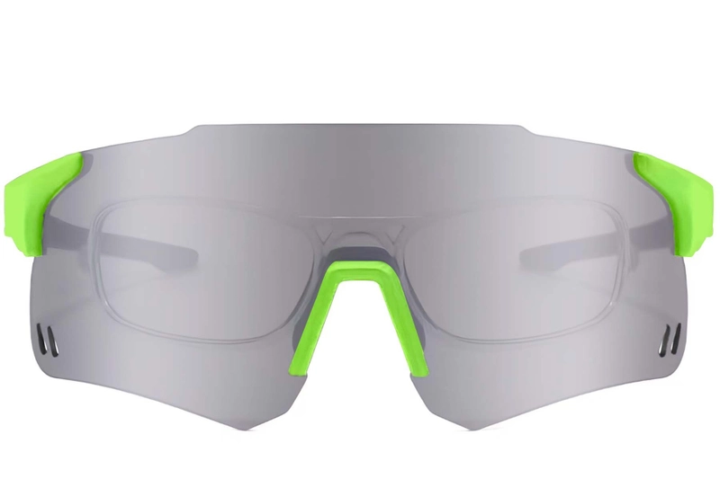 Aviator Green Plastic Sunglasses #BS2426-0006