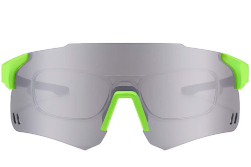 Aviator Green Plastic Sunglasses #BS2426-0006