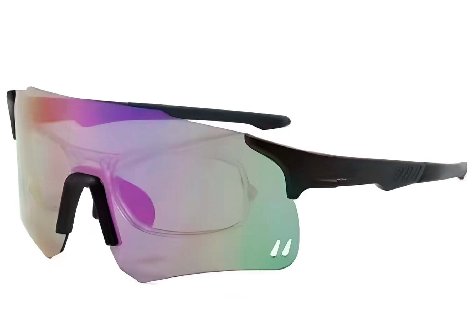 Aviator Black Plastic Sunglasses #BS2426-0007