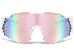 Aviator White Plastic Sunglasses #BS2426-0010