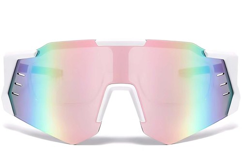 Aviator White Plastic Sunglasses #BS2426-0010