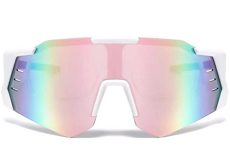 Aviator White Plastic Sunglasses #BS2426-0010