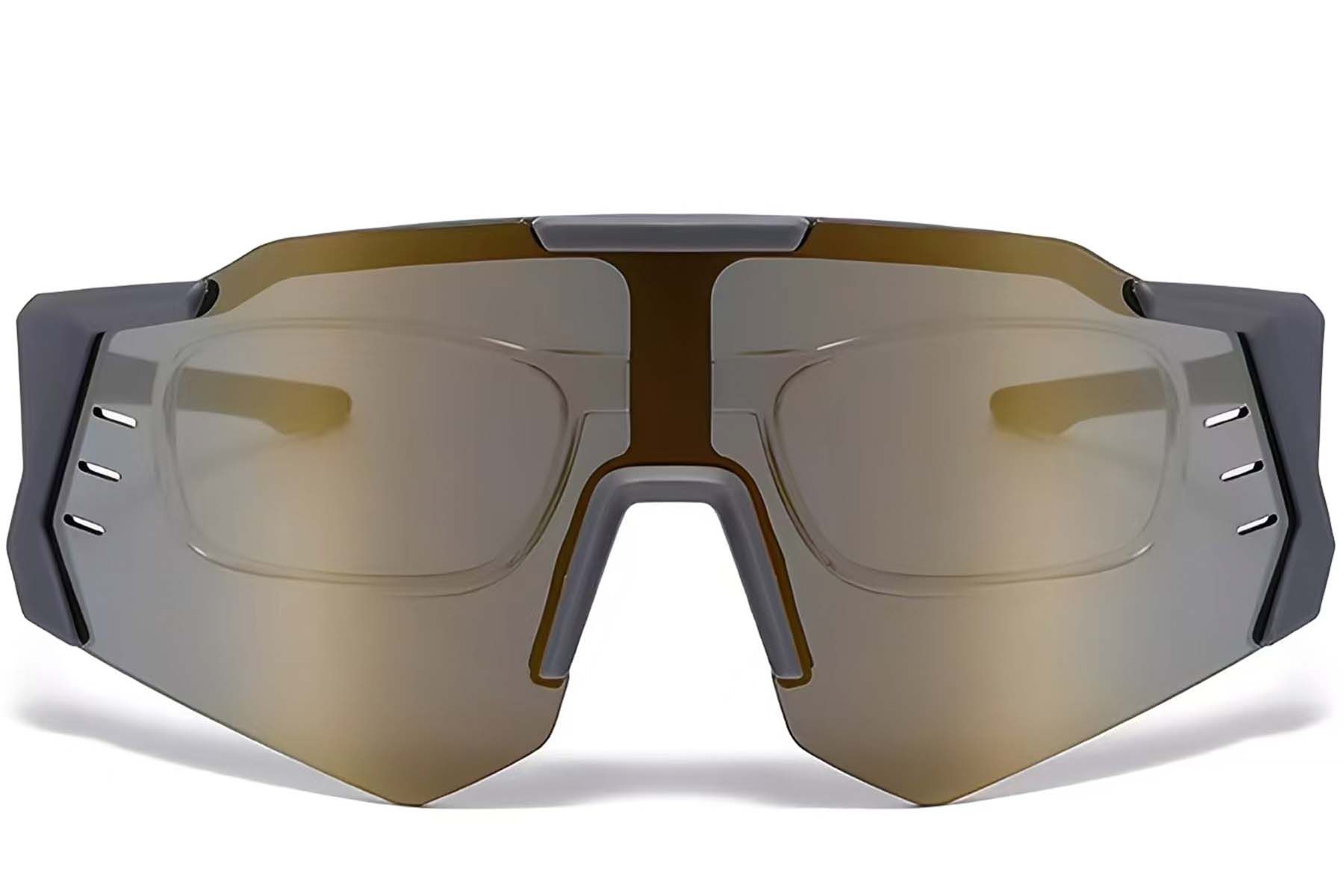 Aviator Grey Plastic Sunglasses #BS2426-0011