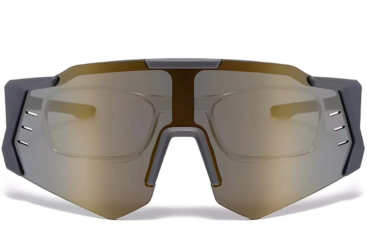 Aviator Grey Plastic Sunglasses #BS2426-0011
