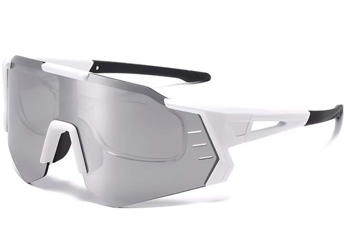 Aviator White Plastic Sunglasses #BS2426-0012