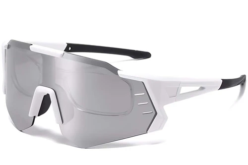 Aviator White Plastic Sunglasses #BS2426-0012