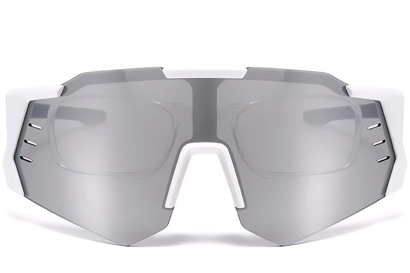 Aviator White Plastic Sunglasses #BS2426-0012