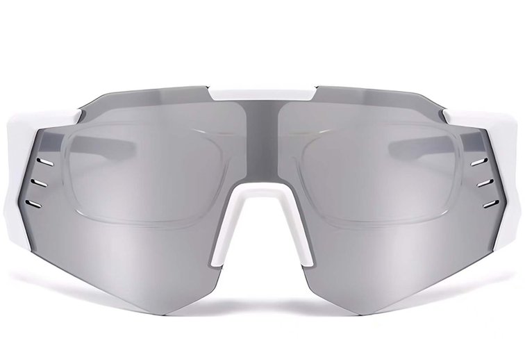 Aviator White Plastic Sunglasses #BS2426-0012