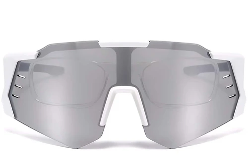 Aviator White Plastic Sunglasses #BS2426-0012