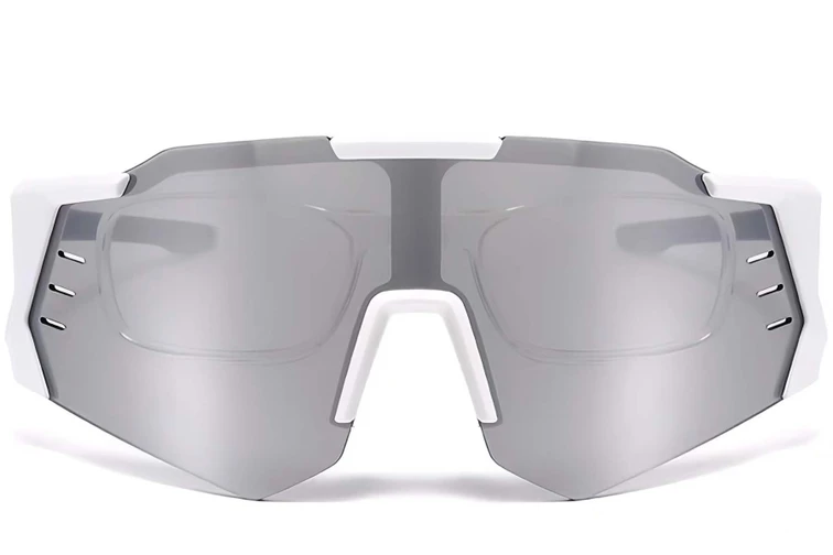 Aviator White Plastic Sunglasses #BS2426-0012