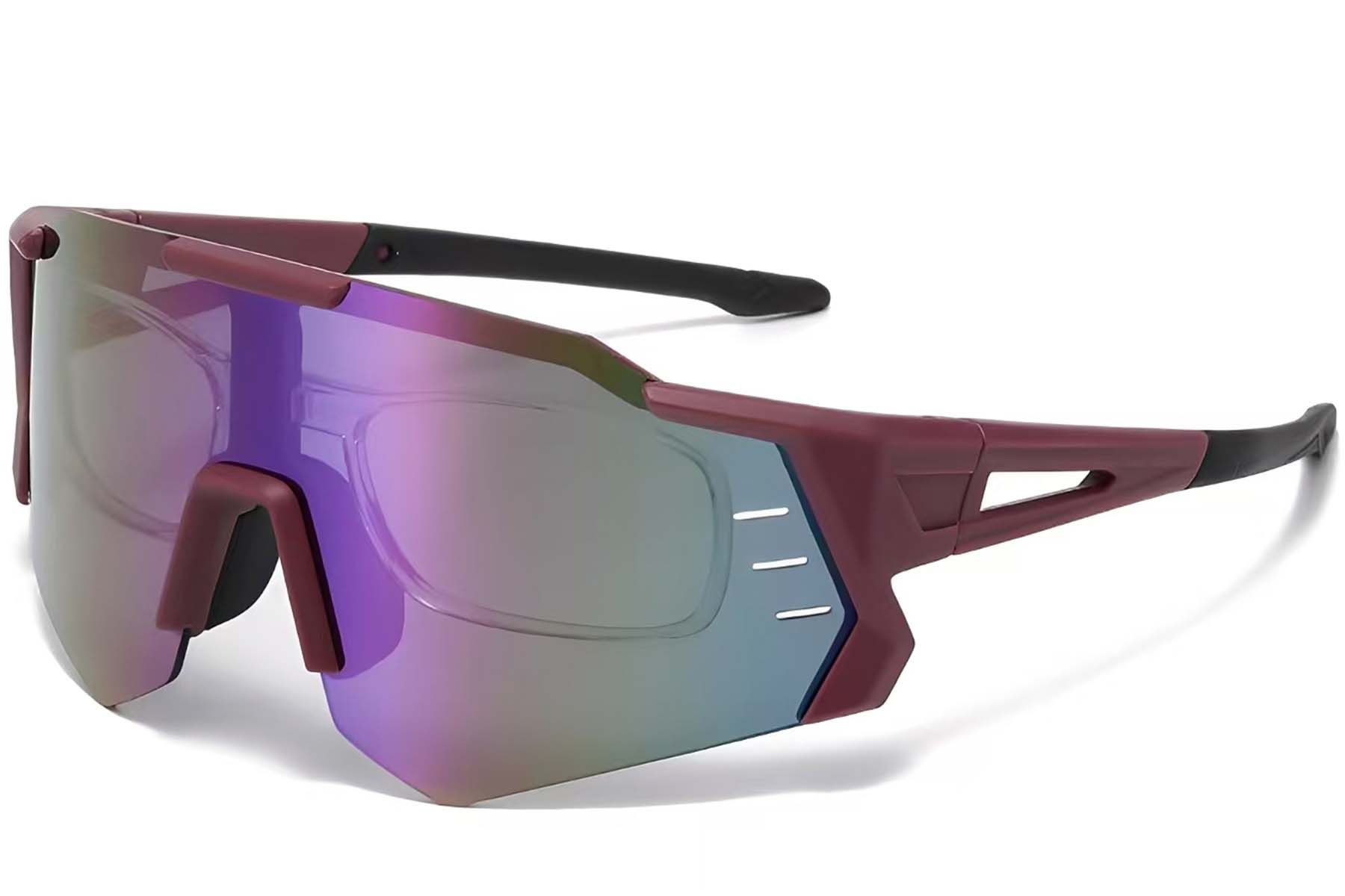 Aviator Red Plastic Sunglasses #BS2426-0015