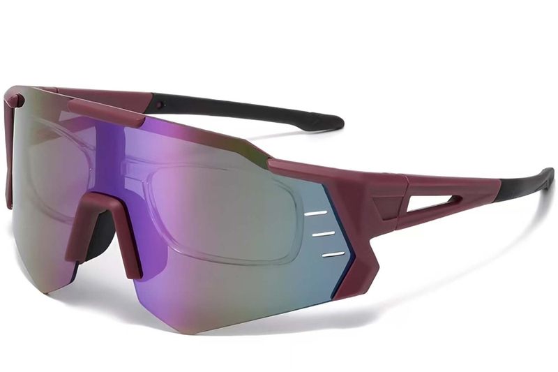 Aviator Red Plastic Sunglasses #BS2426-0015