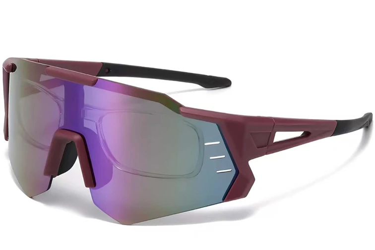 Aviator Red Plastic Sunglasses #BS2426-0015