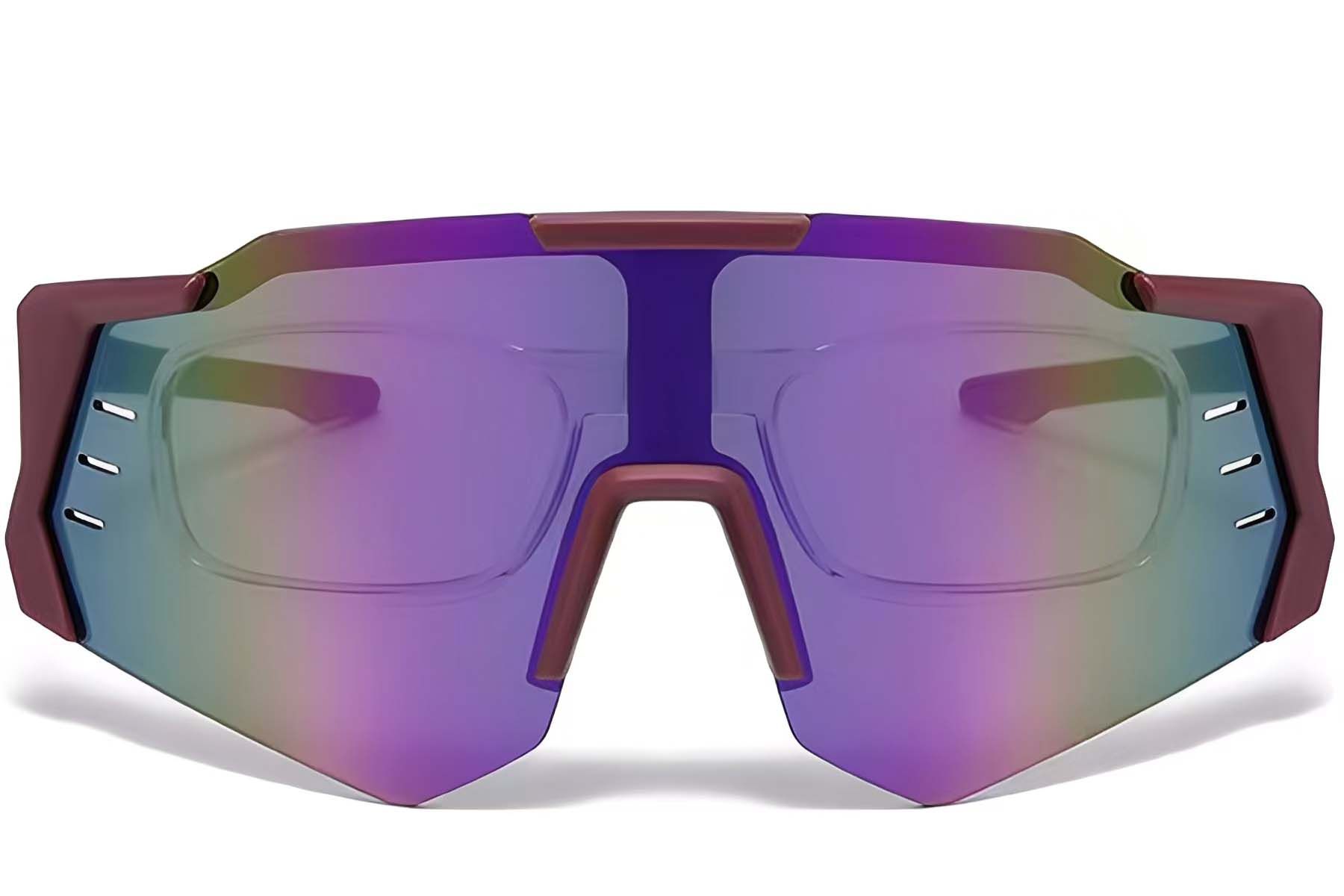 Aviator Red Plastic Sunglasses #BS2426-0015