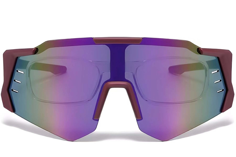 Aviator Red Plastic Sunglasses #BS2426-0015