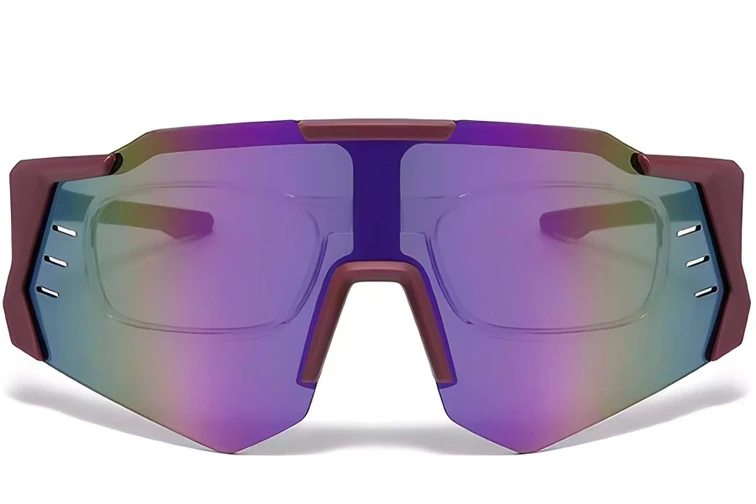 Aviator Red Plastic Sunglasses #BS2426-0015