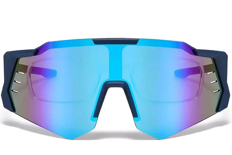 Gafas de sol de plástico azul aviador #BS2426-0016