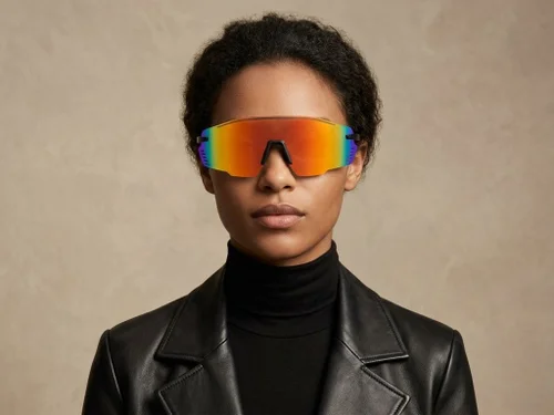 Gafas de sol de aviador de plástico negro #BS2426-0020