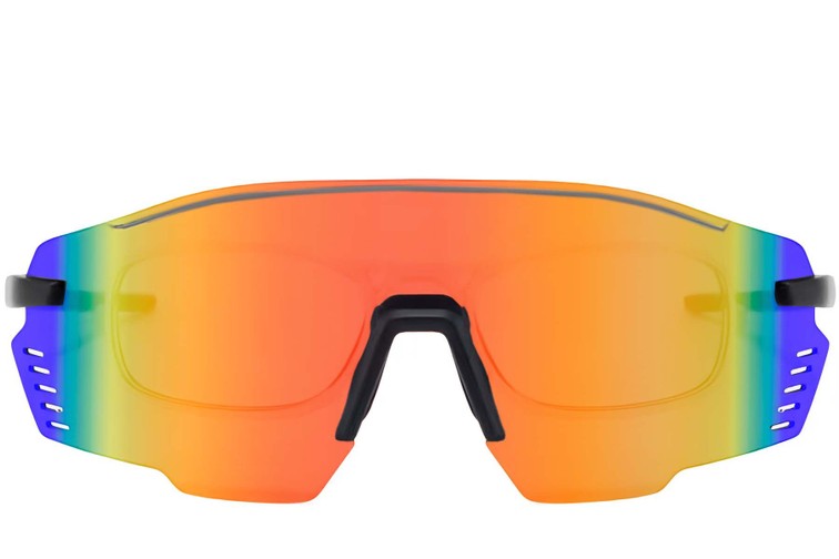 Gafas de sol de aviador de plástico negro #BS2426-0020