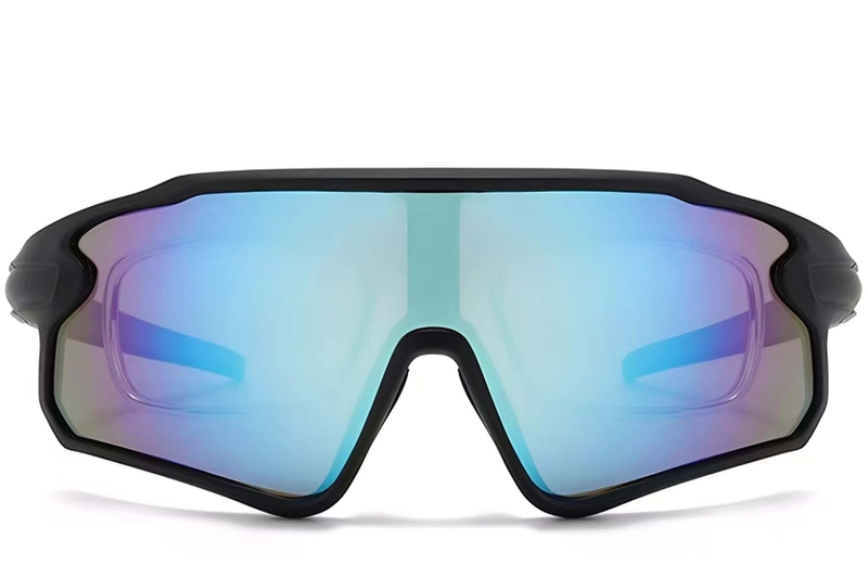 Aviator Black Plastic Polarized Sunglasses #BS2426-0022