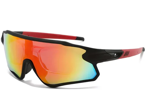 Gafas de sol polarizadas de plástico negro estilo aviador # BS2426-0024