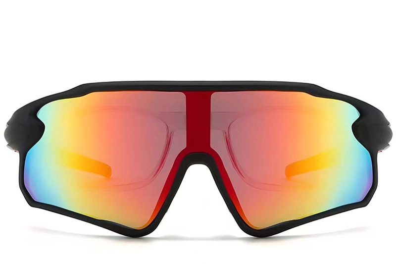 Aviator Black Plastic Polarized Sunglasses #BS2426-0024