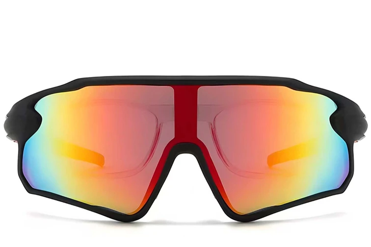 Aviator Black Plastic Polarized Sunglasses #BS2426-0024