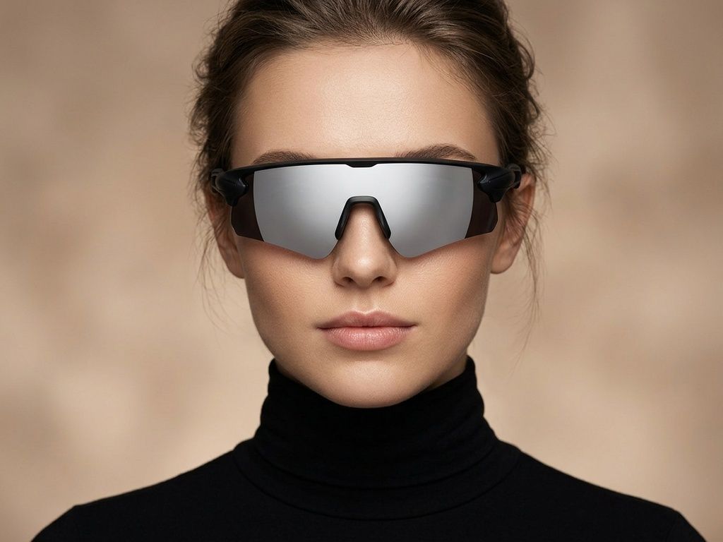 Polarisierte Pilotensonnenbrille aus schwarzem Kunststoff #BS2426-0027