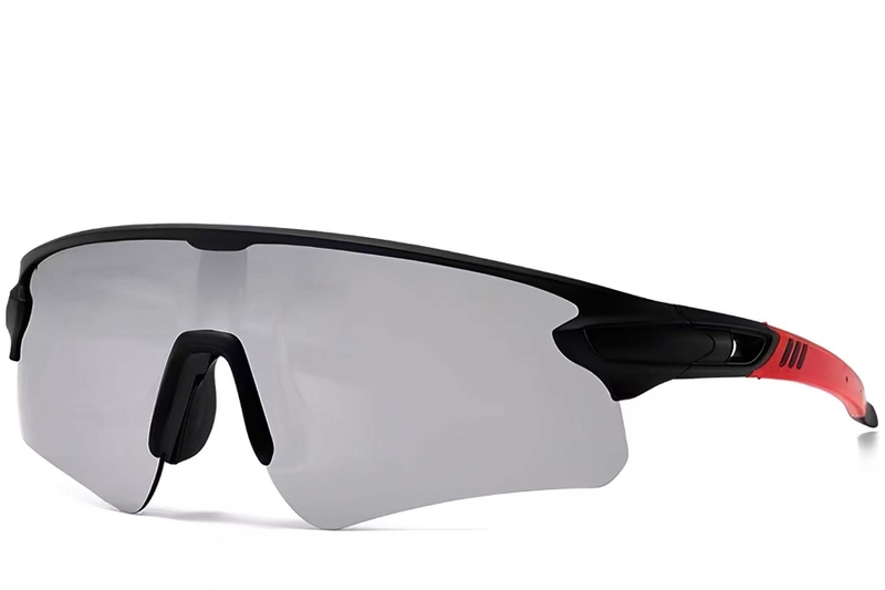 Aviator Black Plastic Polarized Sunglasses #BS2426-0027