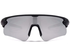 Aviator Black Plastic Polarized Sunglasses #BS2426-0027