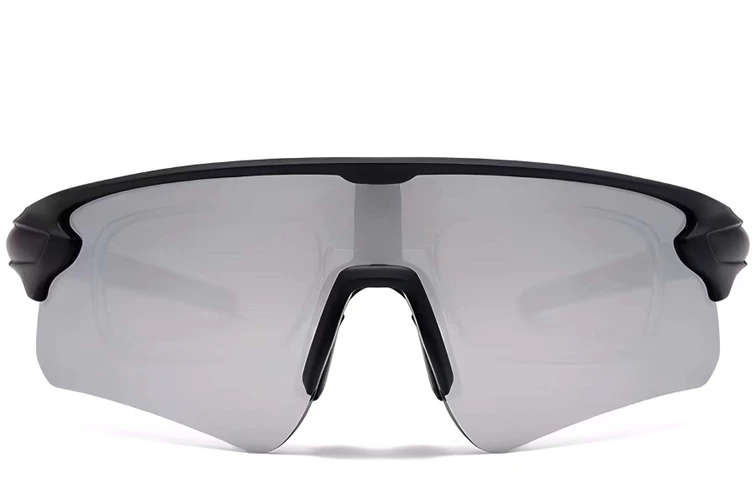 Aviator Black Plastic Polarized Sunglasses #BS2426-0027