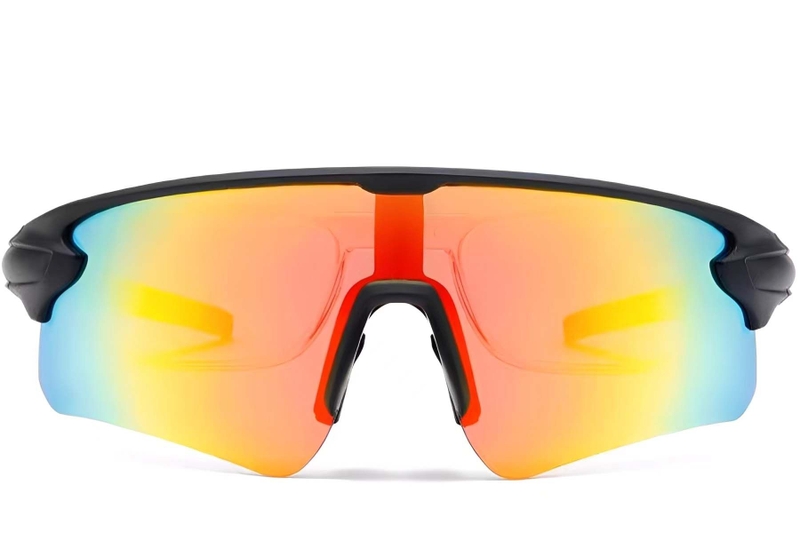 Aviator Black Plastic Polarized Sunglasses #BS2426-0029