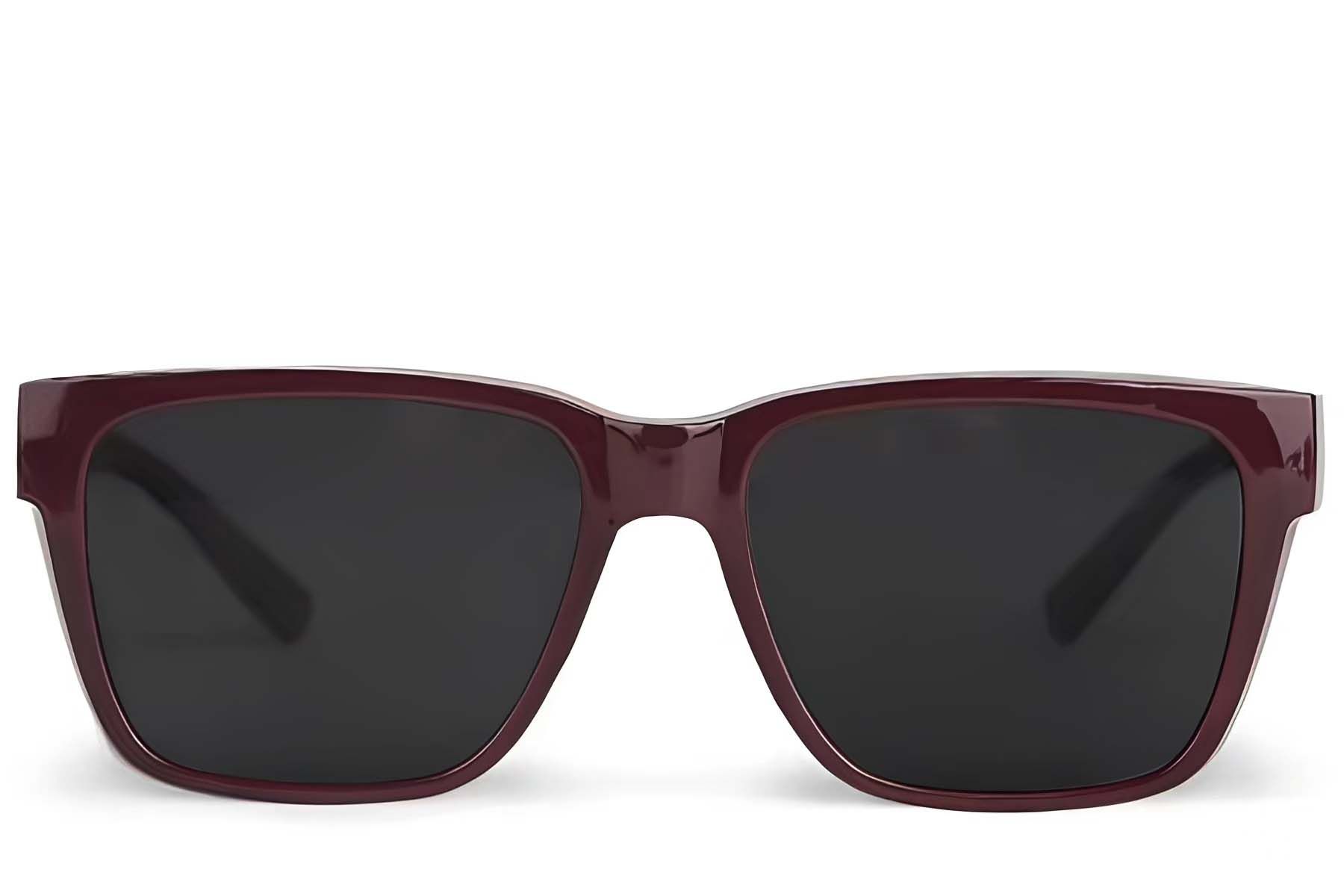 Rectangular Red Plastic Polarized Driving Glasses #BS2426-0043