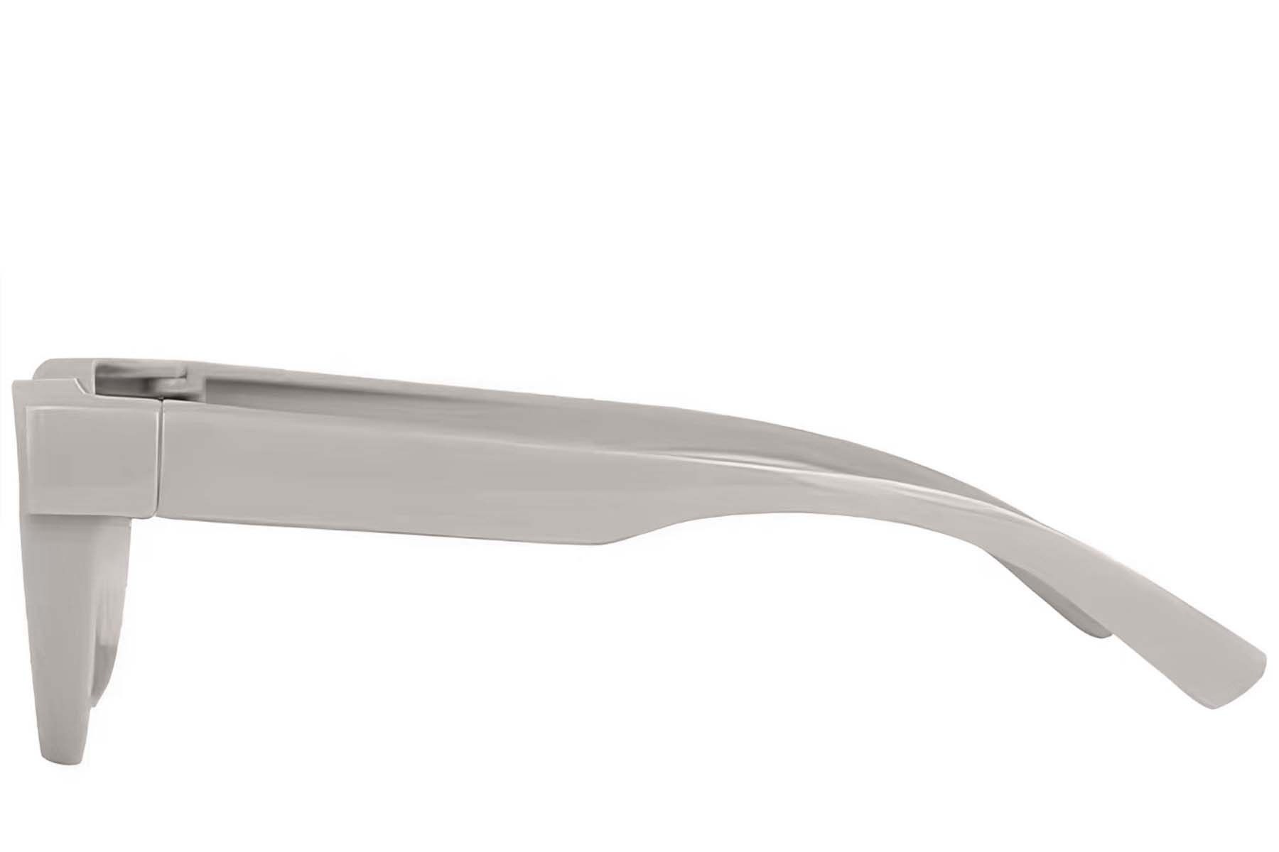 Rectangular Grey Plastic Polarized Driving Glasses #BS242-0046