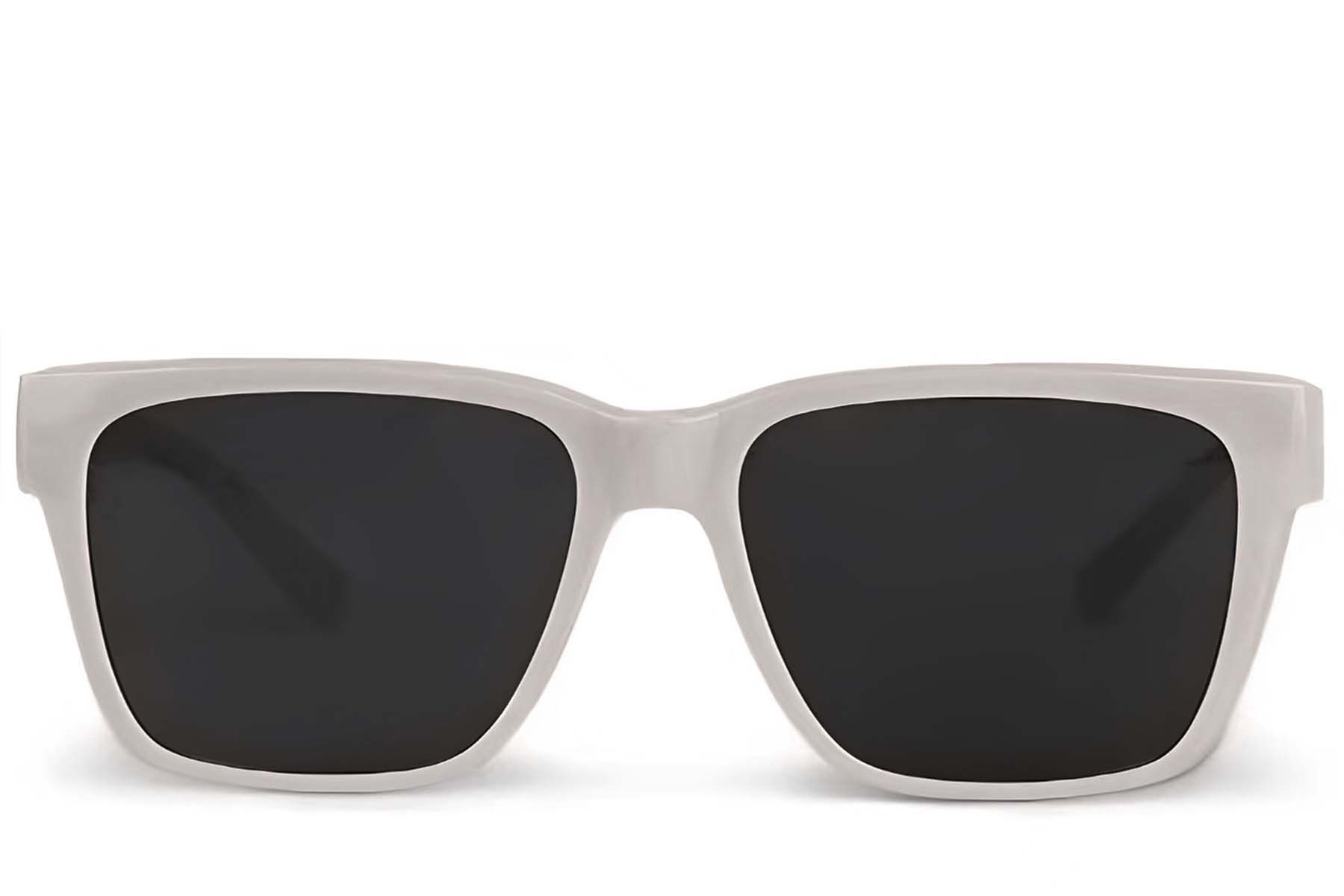 Rectangular Grey Plastic Polarized Driving Glasses #BS242-0046