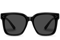 Rectangular Black Plastic Polarized Driving Glasses #BS2426-0047
