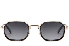 Geometric Golden Metal Sunglasses #BS2503-0001